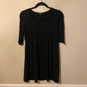 Eileen Fisher black scoop neck tunic size xsmall